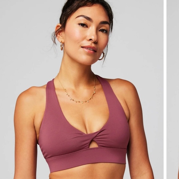 Women’s Fabletics Oasis Twist Sports Bra Size Small/6 Moonlight Mauve - Picture 1 of 14